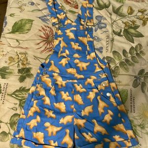Crescent Creepers Dinosaur Chicken Nugget Shortalls